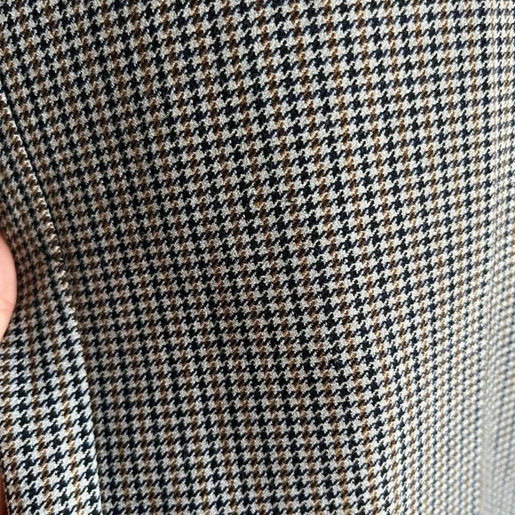 Aritzia Babaton Sadiki Pant in Camel/Navy Tt Houndstooth - Picture 9 of 14